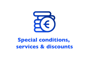 Special conditions, services & discounts